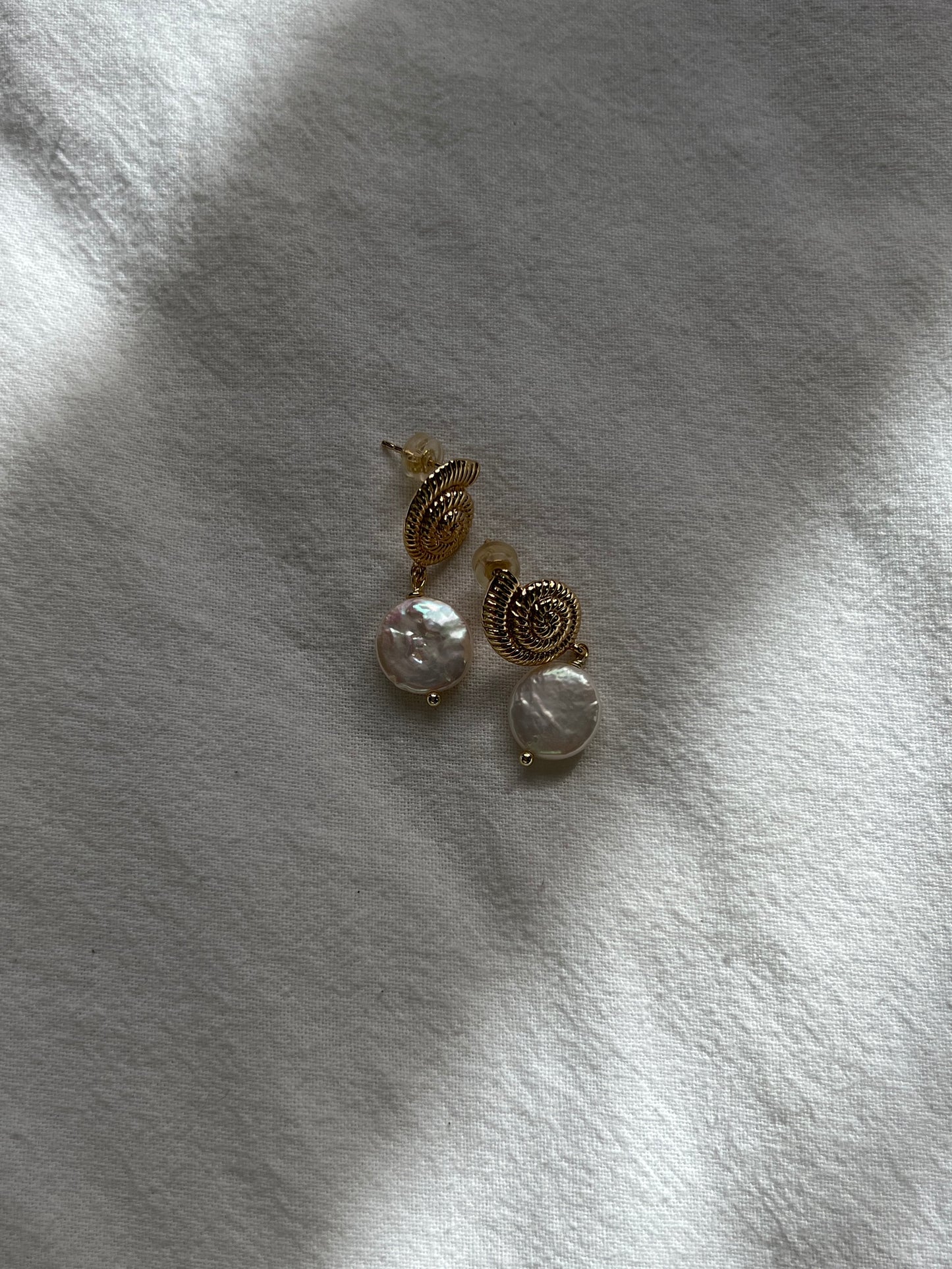 Nautilus Pearl Earrings