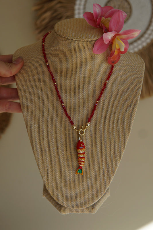 Red Fish Necklace
