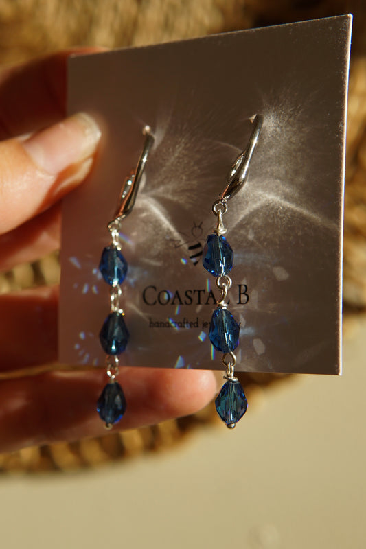 Blue Tear Earrings