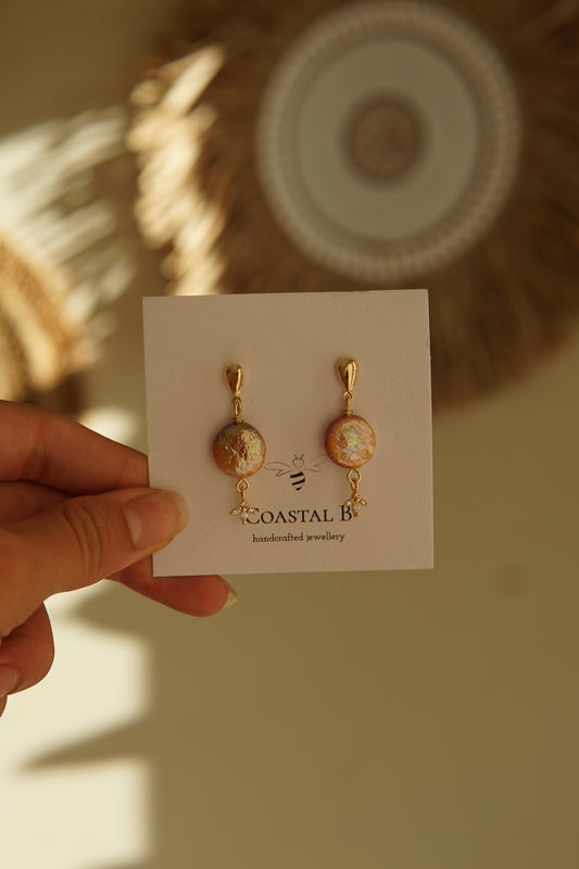 Pink Perla Earrings