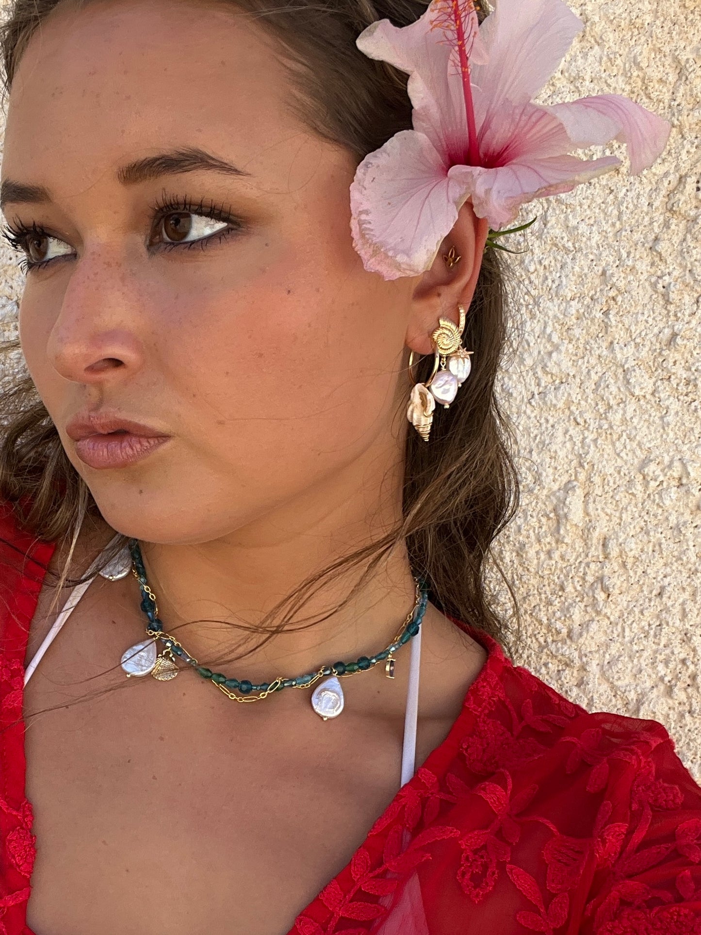 Nautilus Pearl Earrings