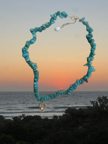 Amazonite Nautilus Necklace