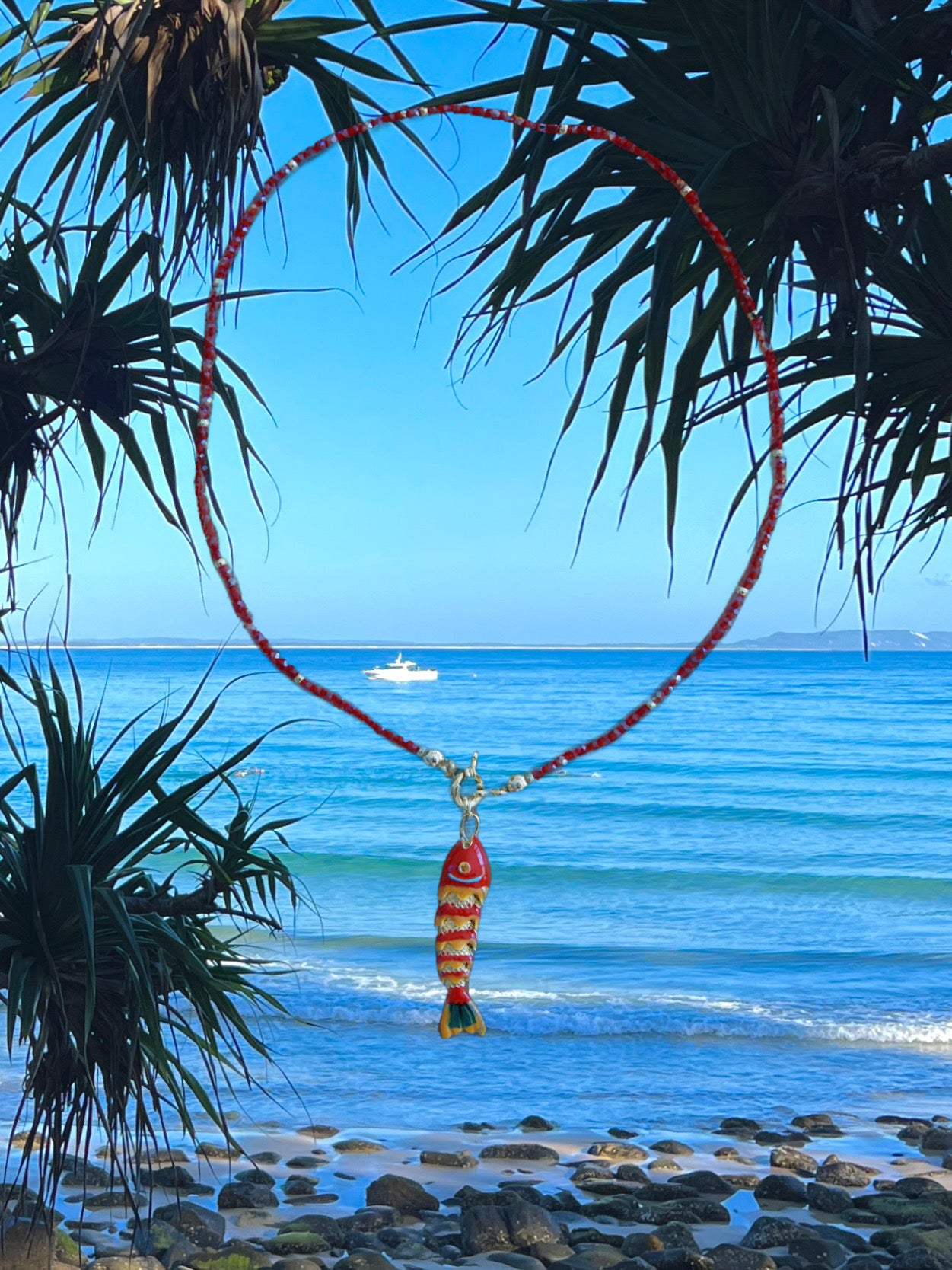 Red Fish Necklace