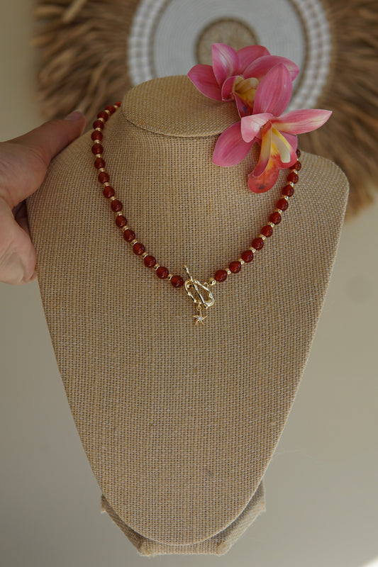 Red Agate Necklace