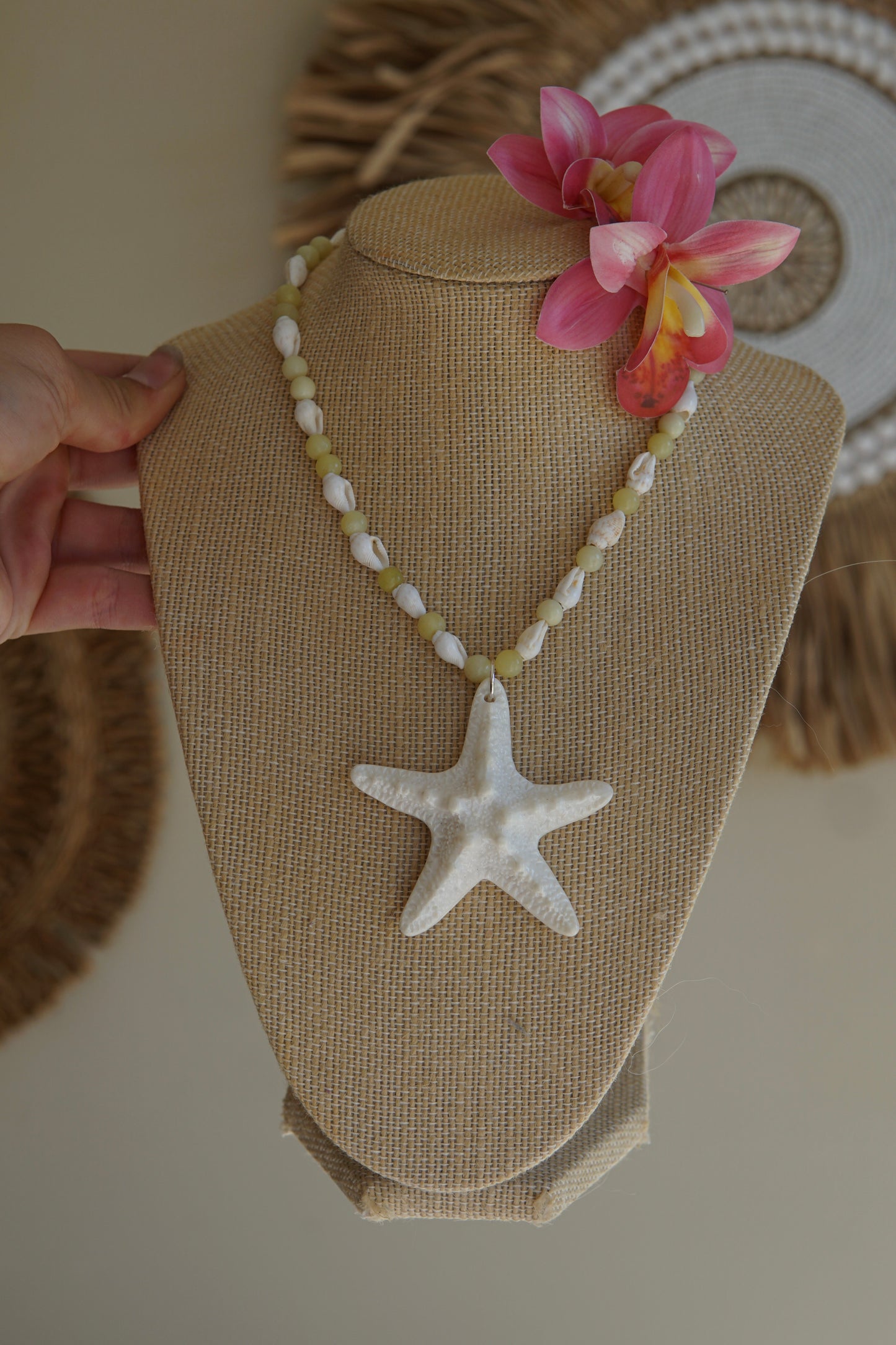 Jade Starfish Necklace