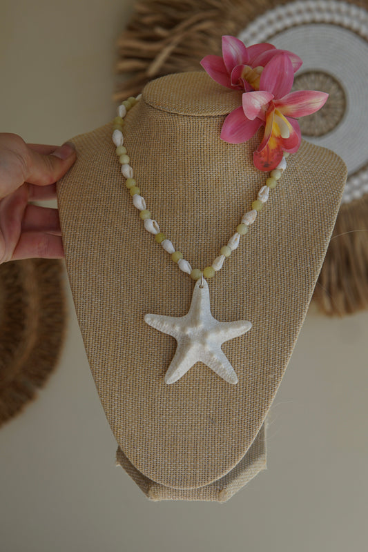 Jade Starfish Necklace