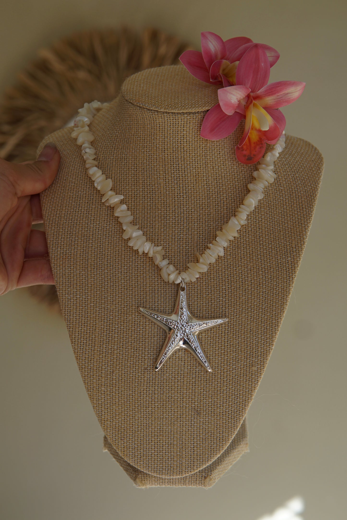 Silver Starfish Necklace