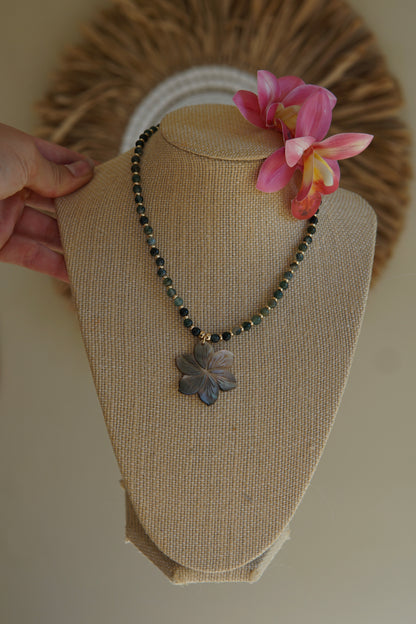 Mother of Pearl Frangipani Necklace