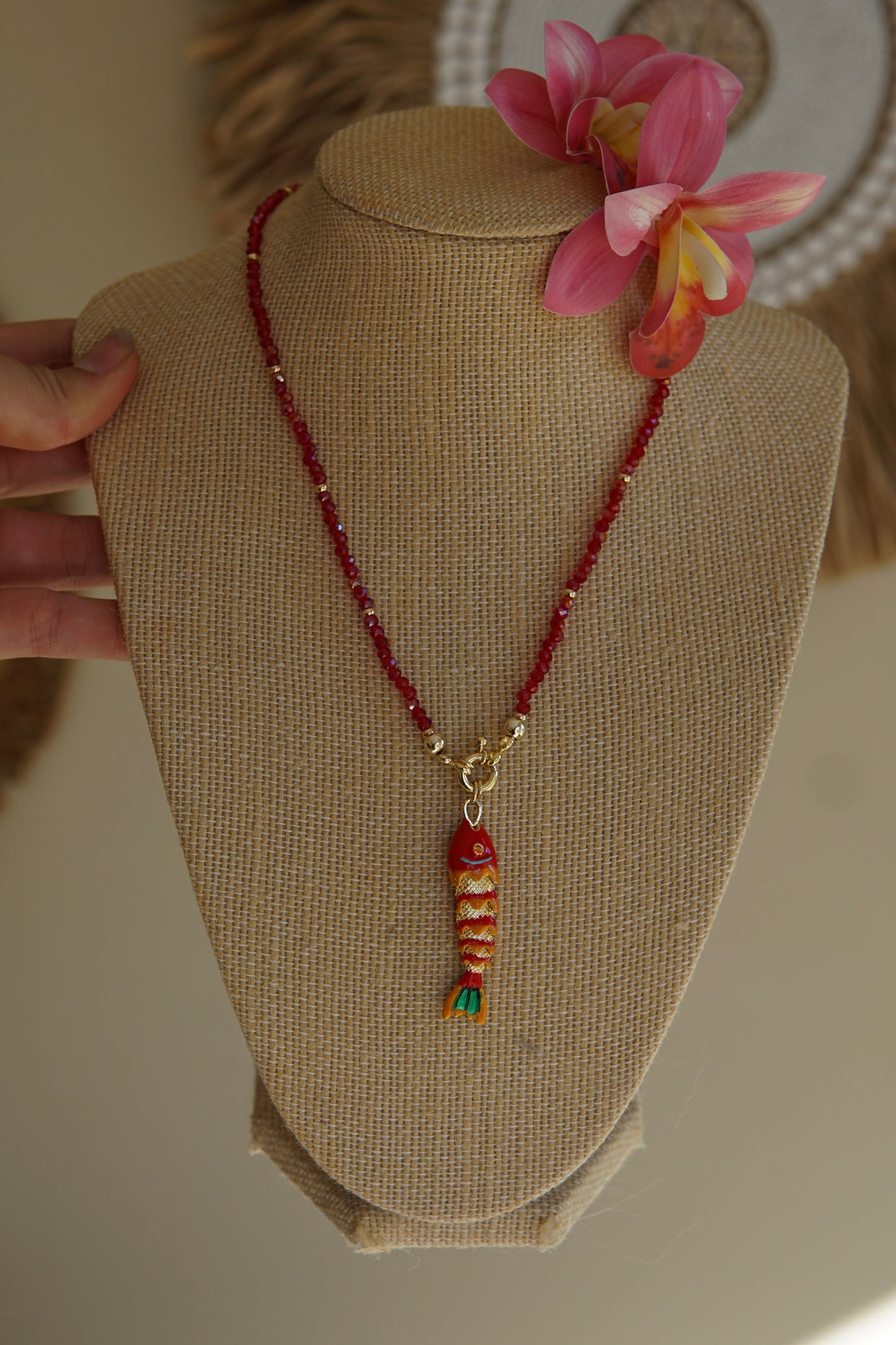 Red Fish Necklace
