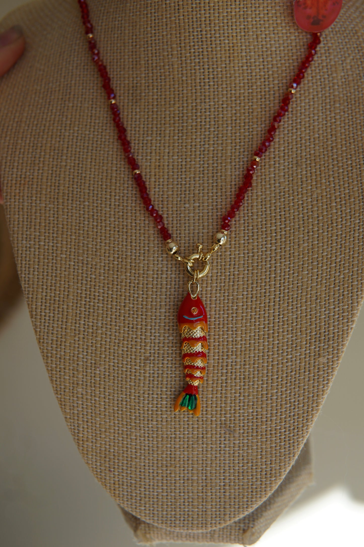 Red Fish Necklace