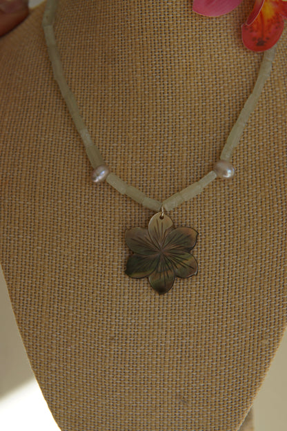 Jade Frangipani Necklace