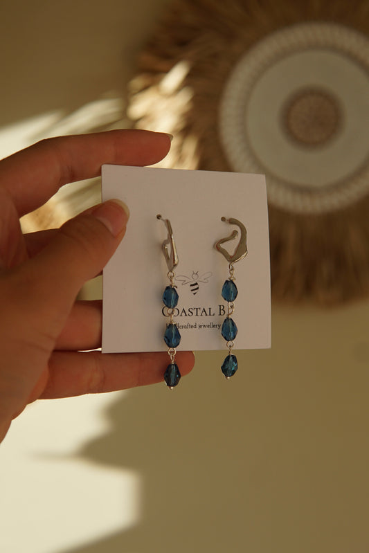 Blue Tear Earrings