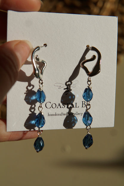 Blue Tear Earrings