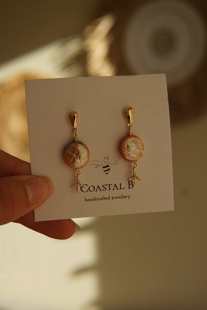 Pink Perla Earrings