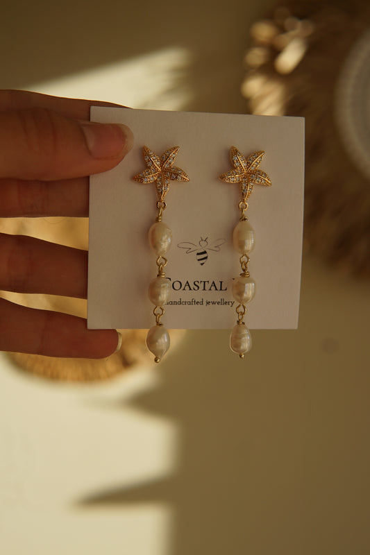 Sunflower Seastar Earrings