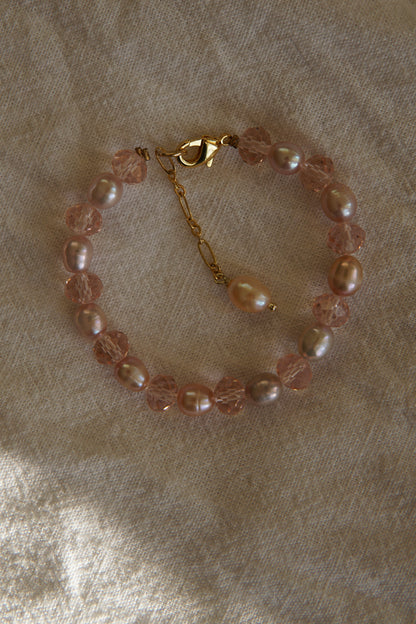 Pink Pearl Bracelet