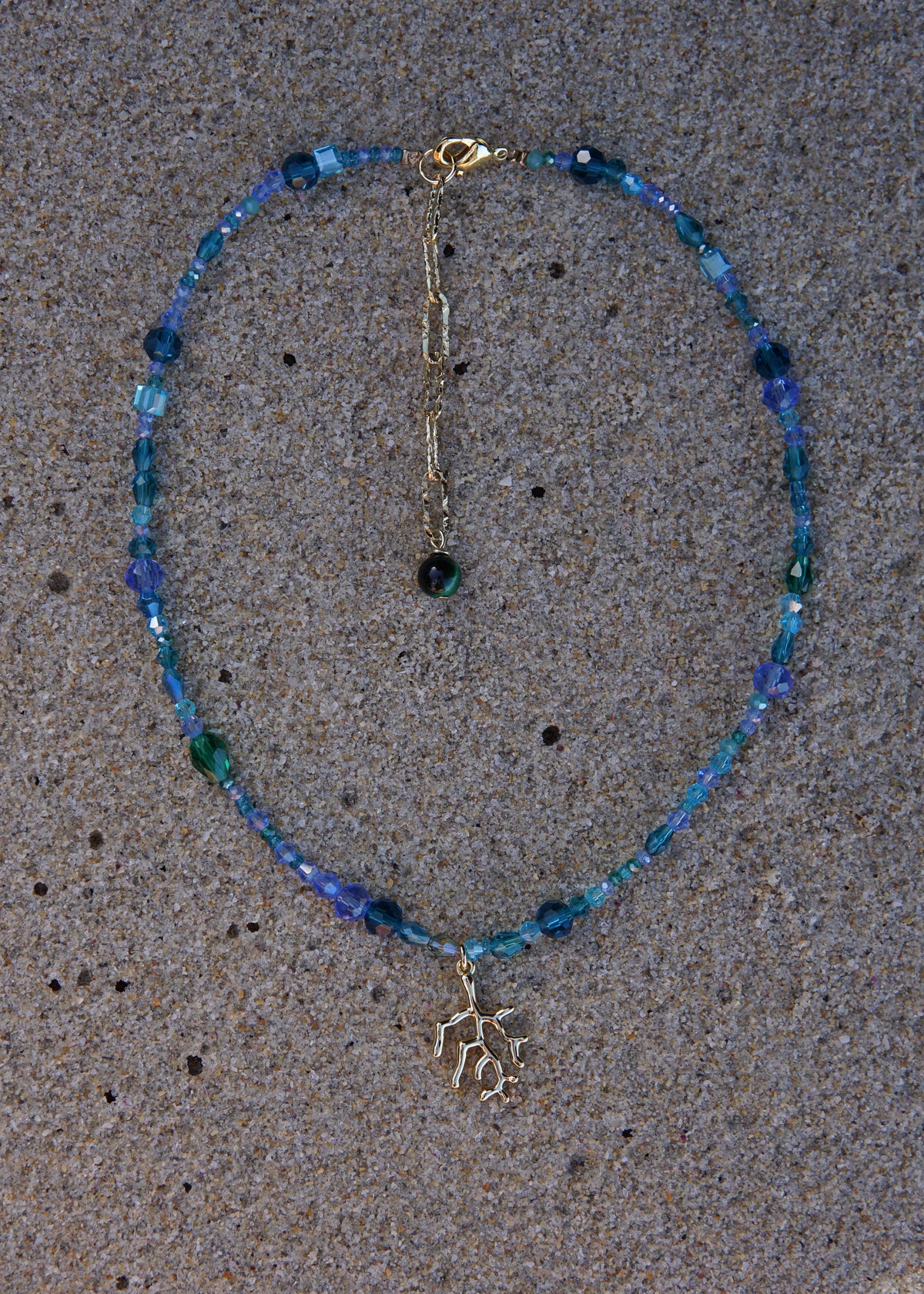 BLUE CORAL NECKLACE
