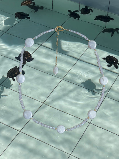 Coin Pearl Necklace